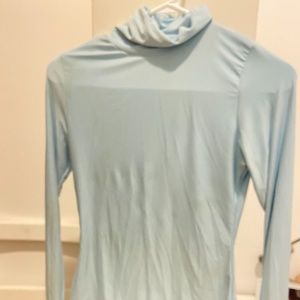 Light Blue Medium Turtle Neck Long Sleeve.